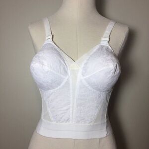 Vintage 70’s 80’s Sears‎ Perma Prest Longline Bra Bustier Shape Wear 38B 36C 34D